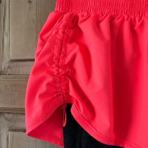 Athleta XXS Go Getter 2-in-1 Coral Sizzle & Gray P - Picture 4 of 9